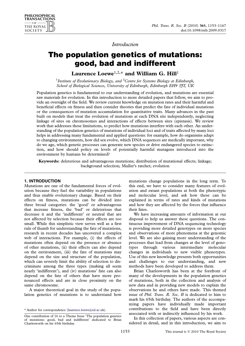 research paper on gene mutations