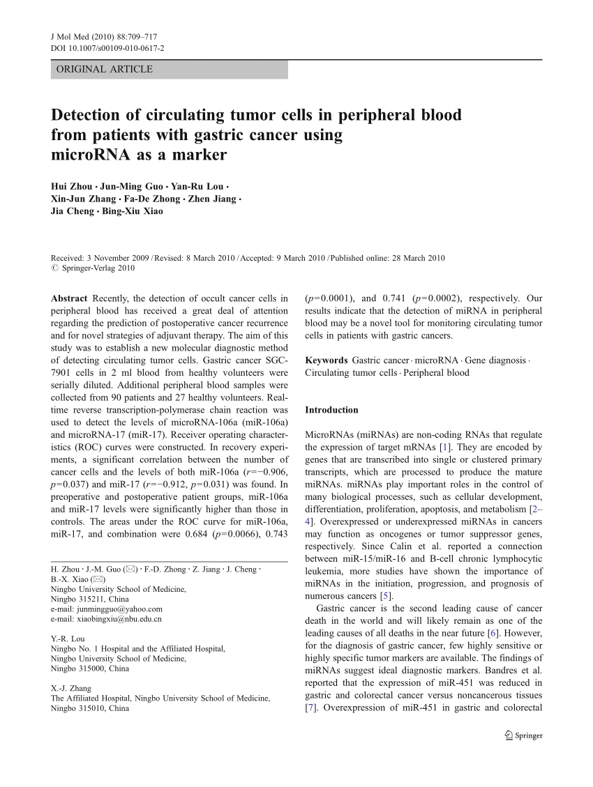 circulating tumor cells research paper