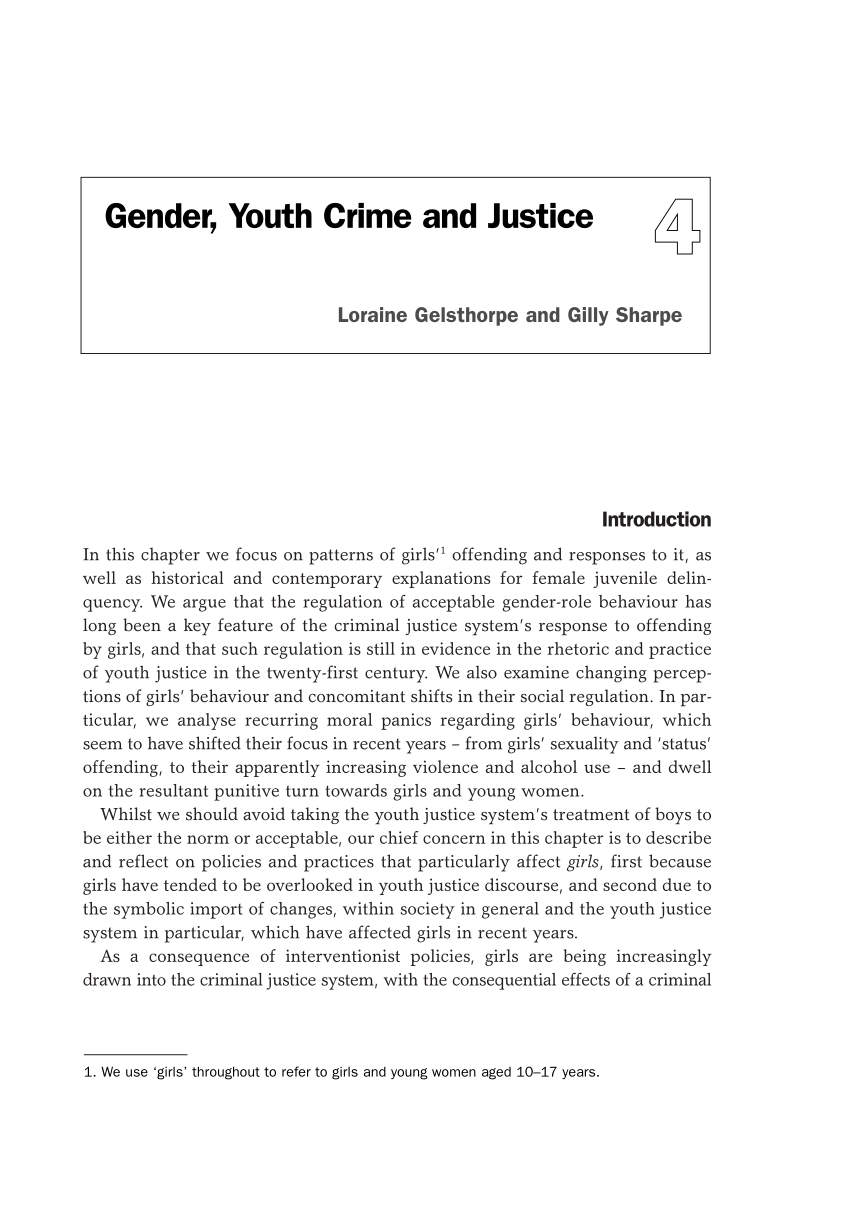 youth crime dissertation examples