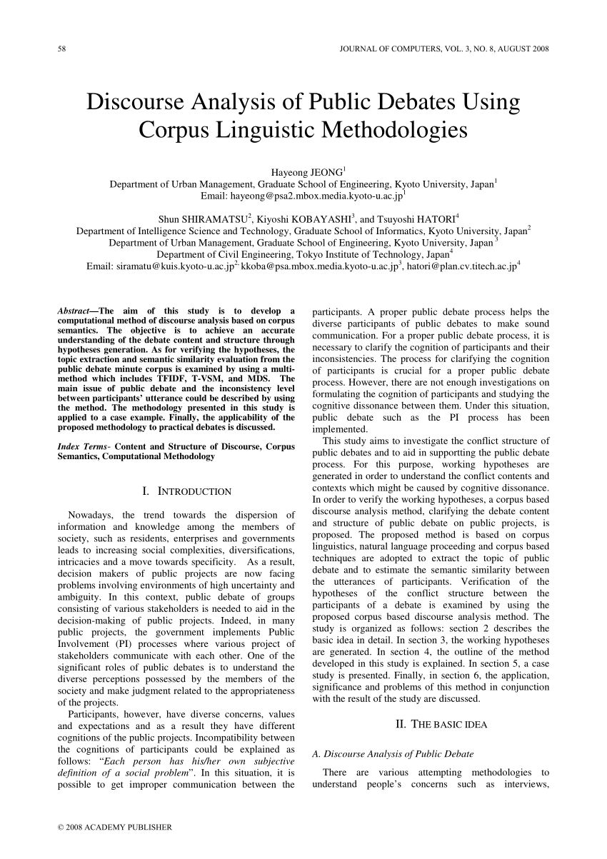 corpus discourse analysis dissertation
