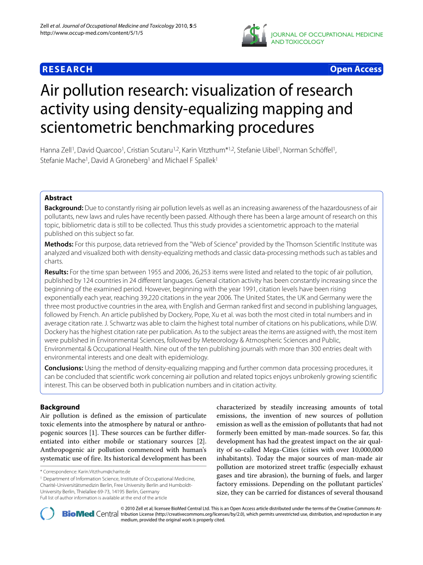 research papers on air pollution monitoring