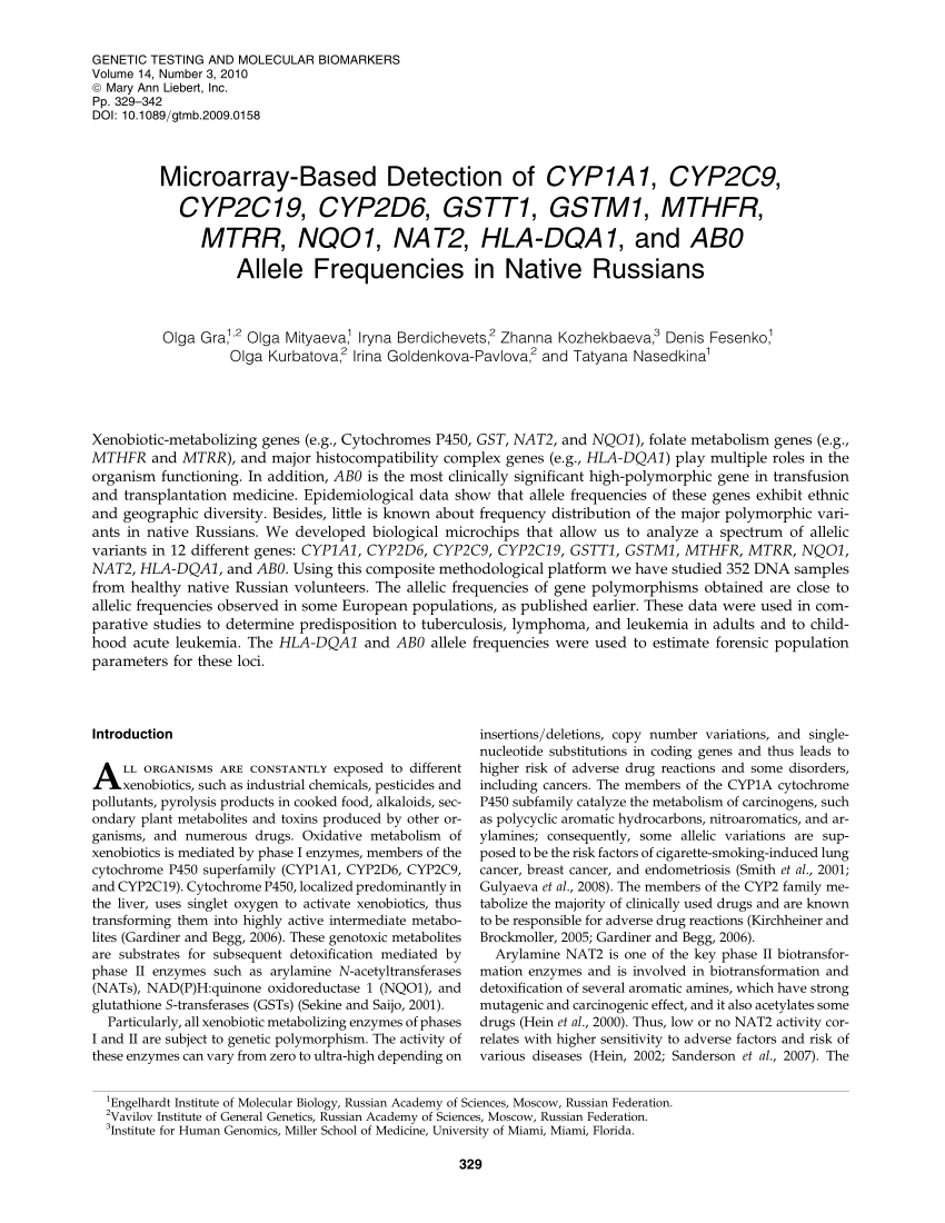 PDF) NAT2 Acetylators Gene Polymorphisms in Peruvian Populations of the  Coast, the Andean and the