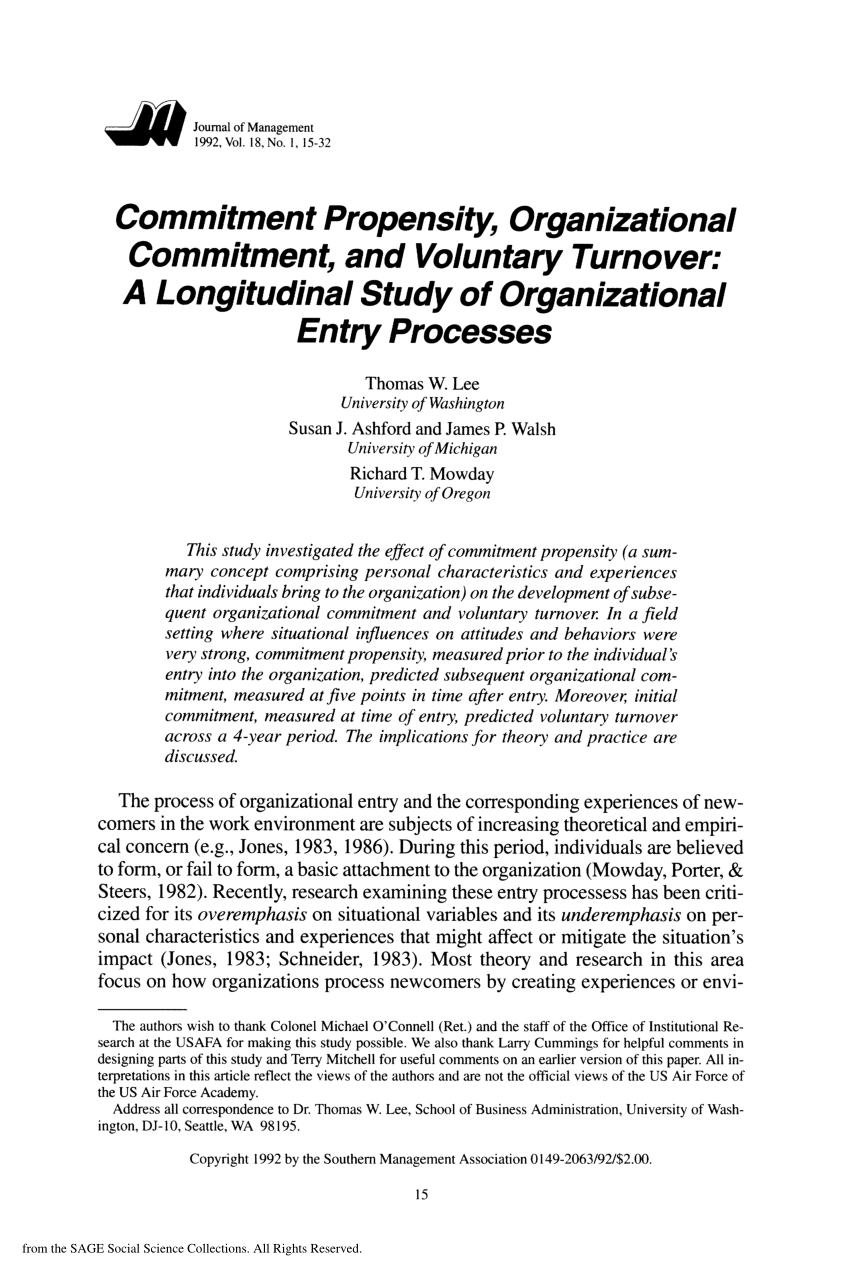 thesis on organizational commitment