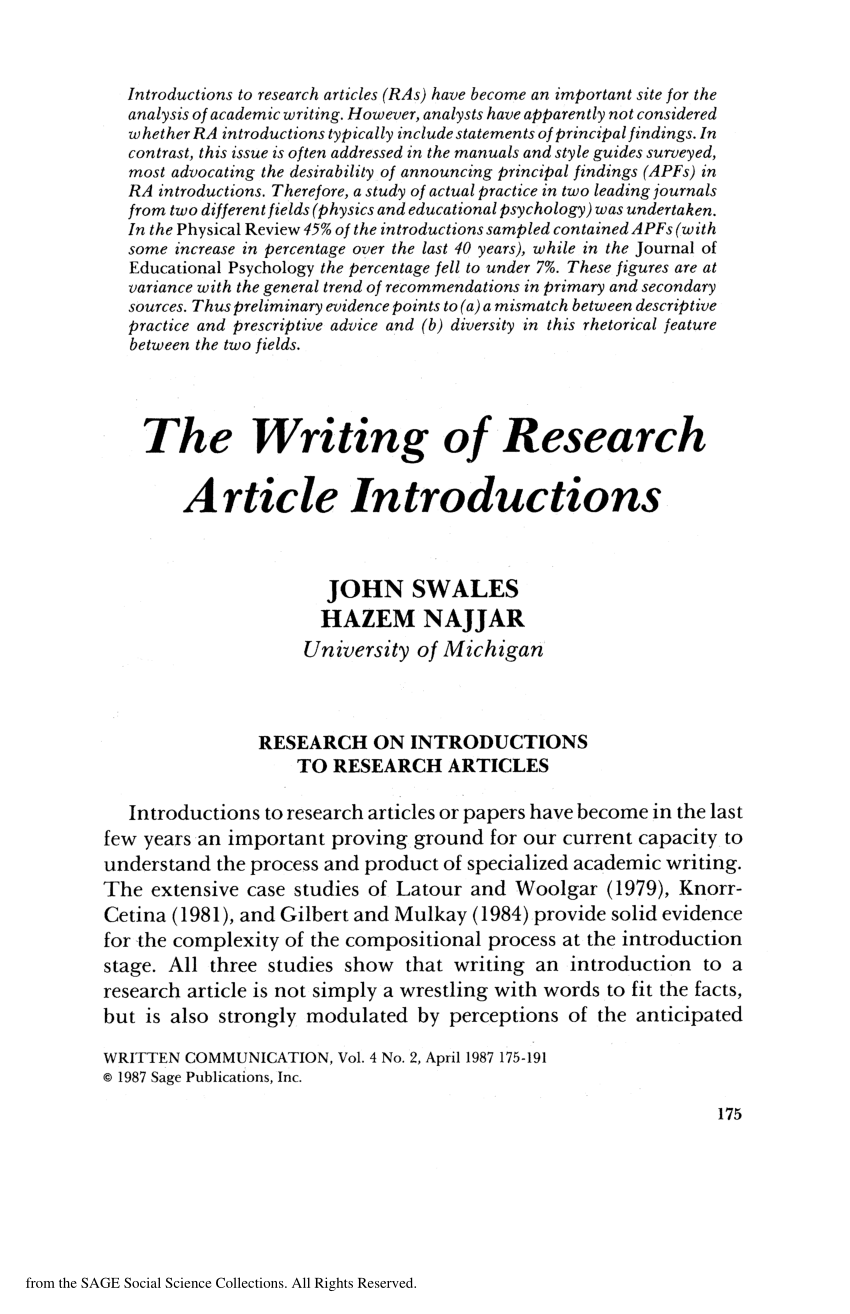 article research