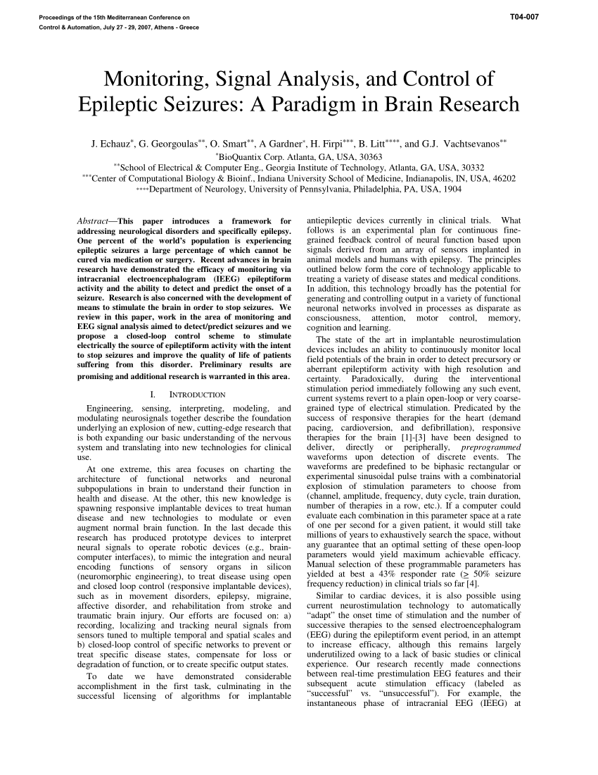 epileptic seizure research articles