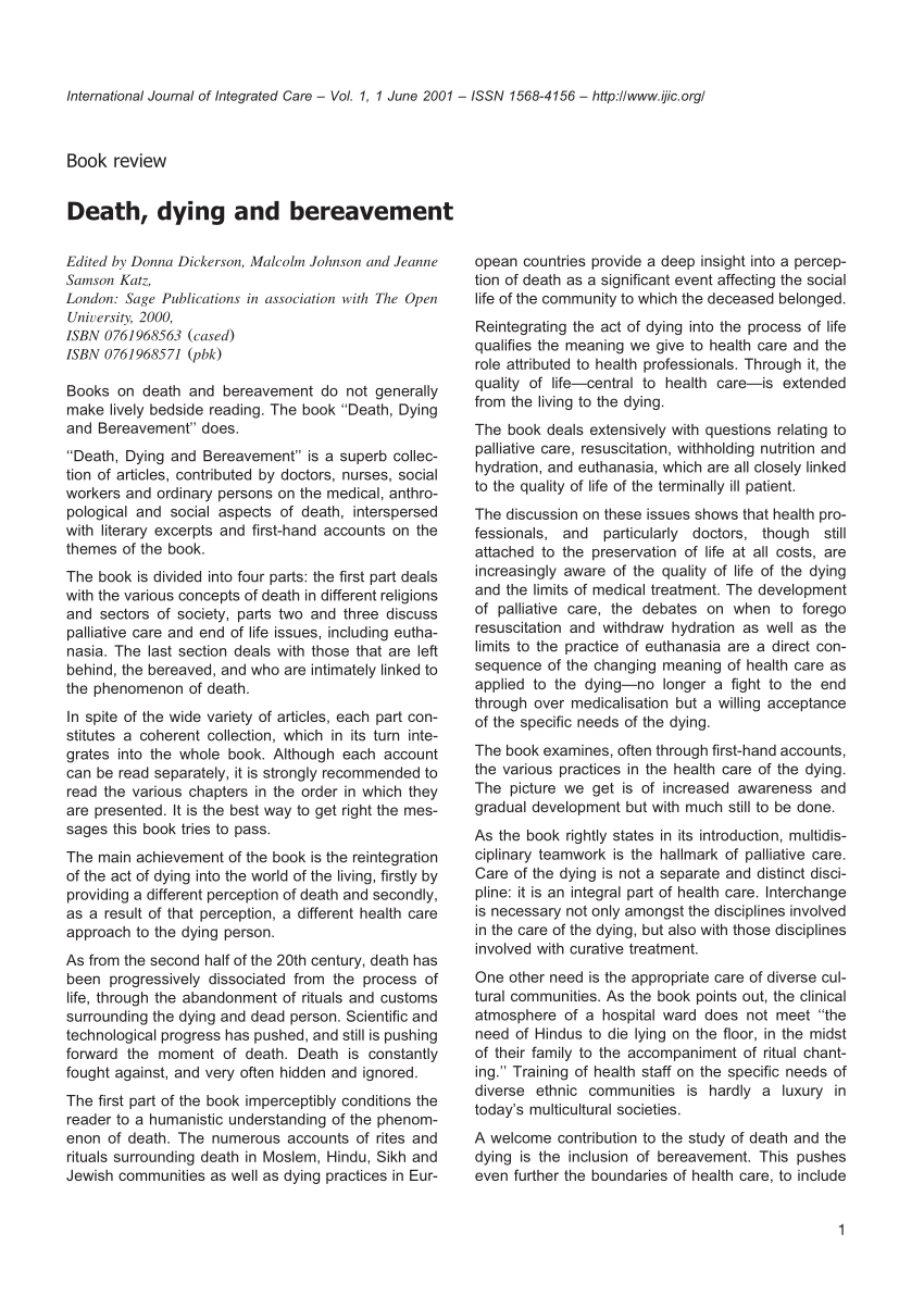 thesis on death pdf