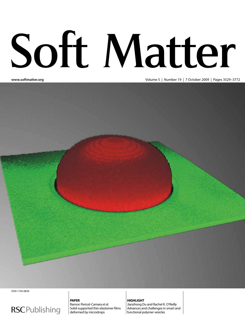PDF) Solid-supported thin elastomer films deformed by microdrops
