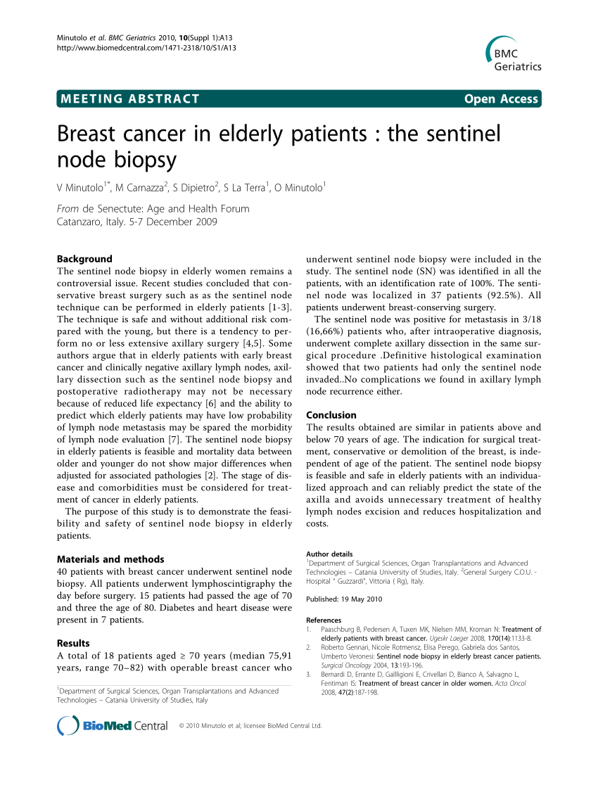 breast ectomy with sentinel node biopsy