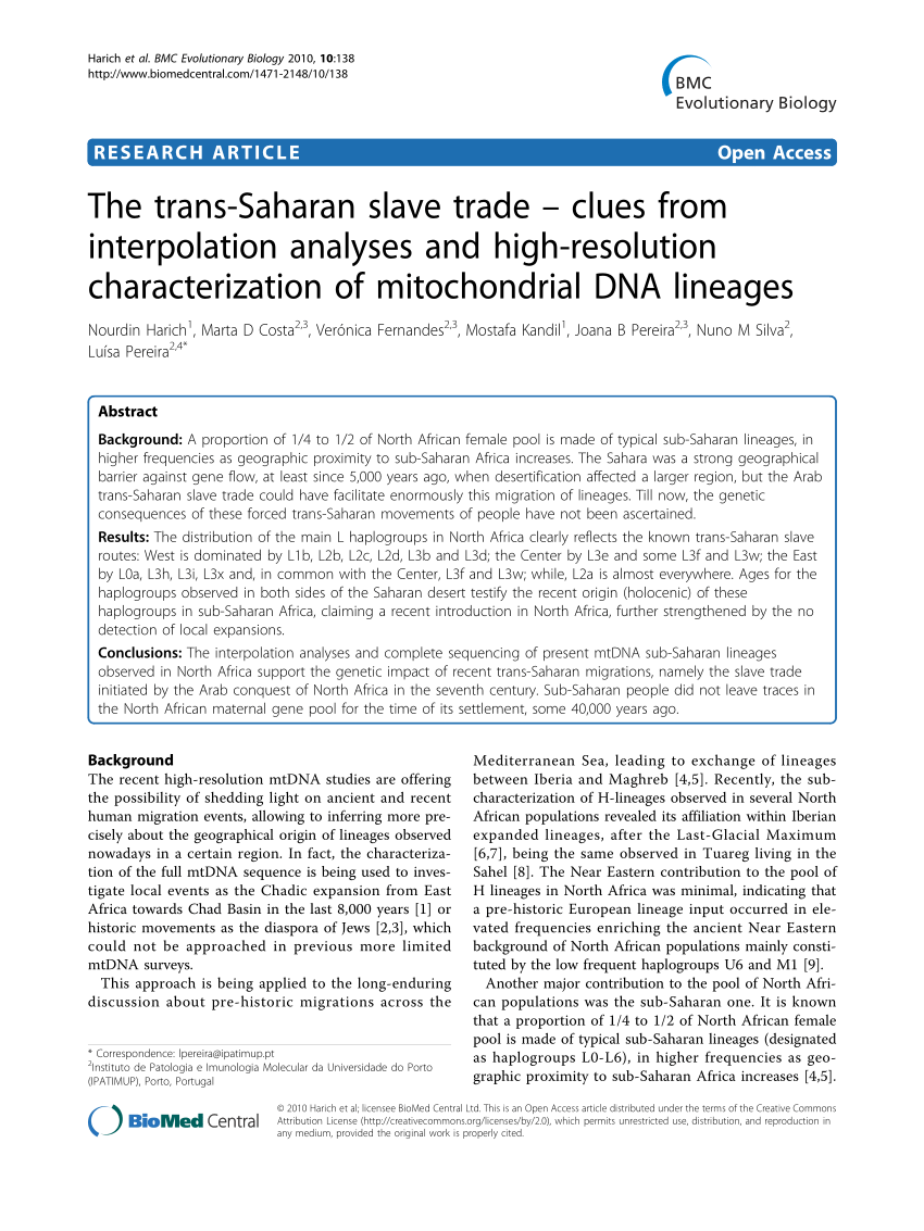 pdf) the trans-saharan slave trade - clues from interpolation