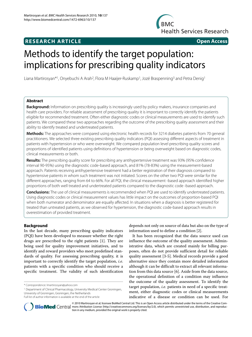 what is target population in research methods pdf