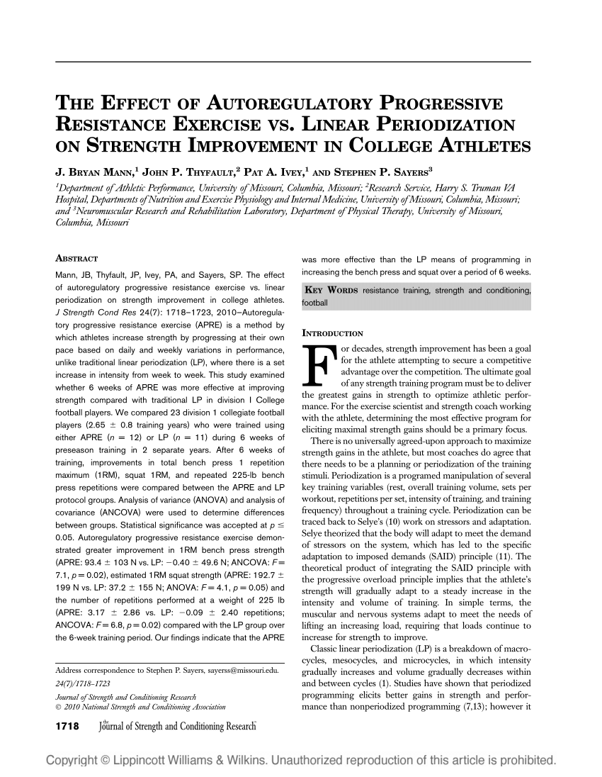 PDF] Efficacy of a progressive resistance exercise program to