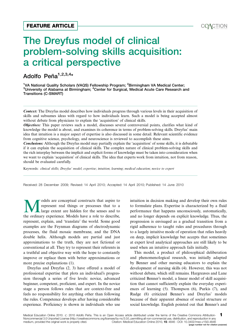 clinical problem solving skills acquisition