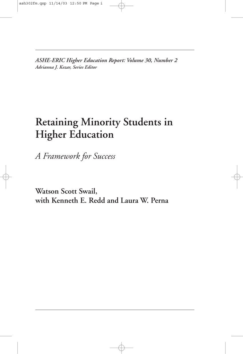 research paper on minority students