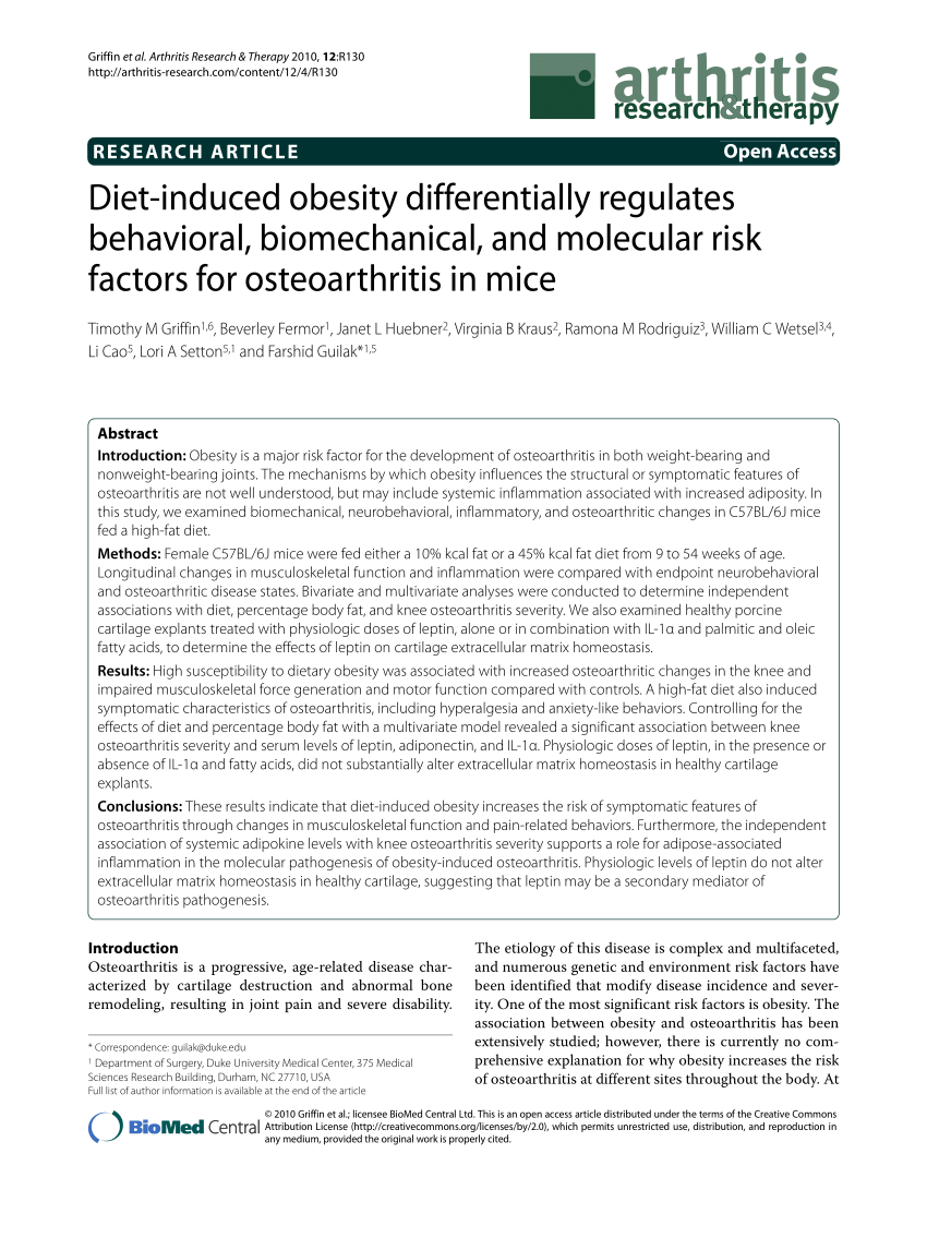 PDF) Diet-induced obesity differentially regulates behavioral