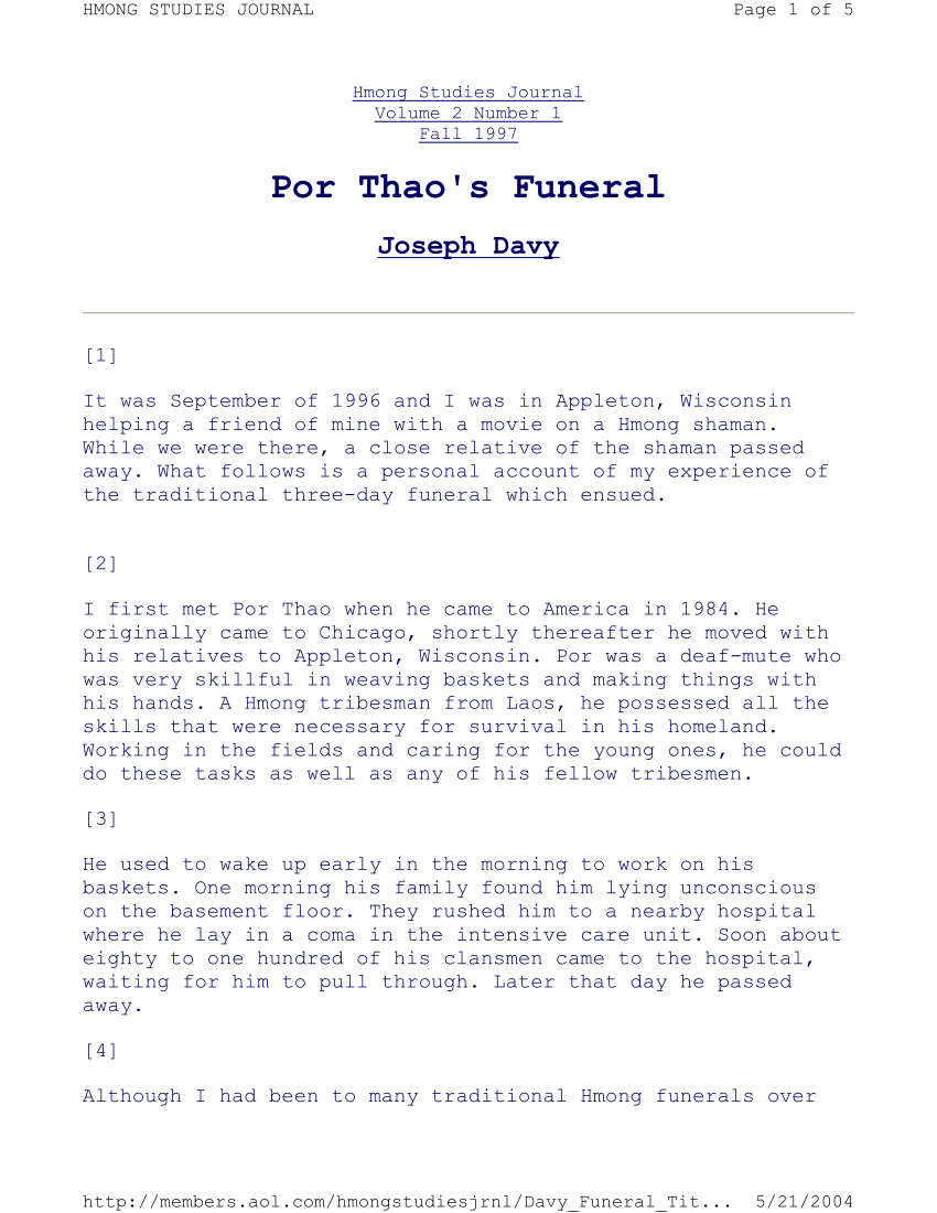 write a descriptive essay on a funeral ceremony