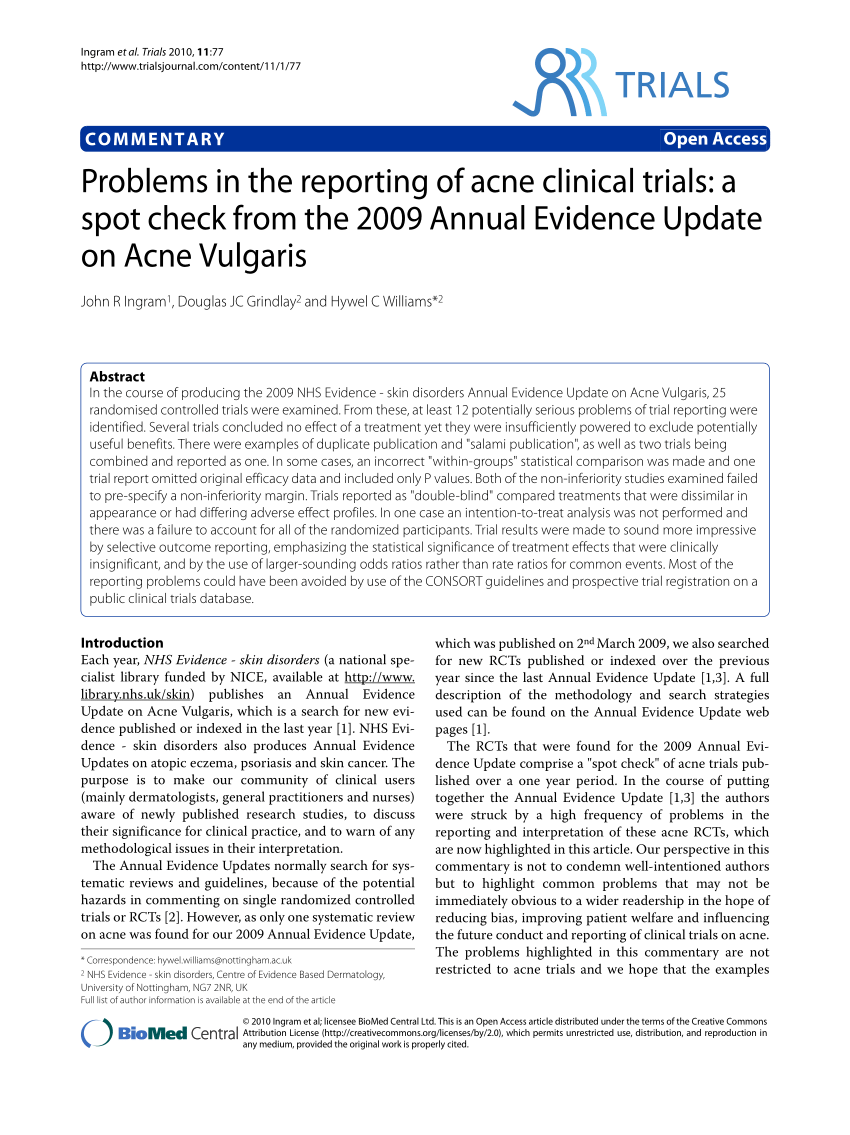 acne skin disease research paper