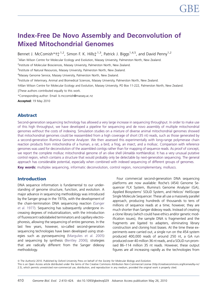 PDF) Index-Free De Novo Assembly and Deconvolution of Mixed