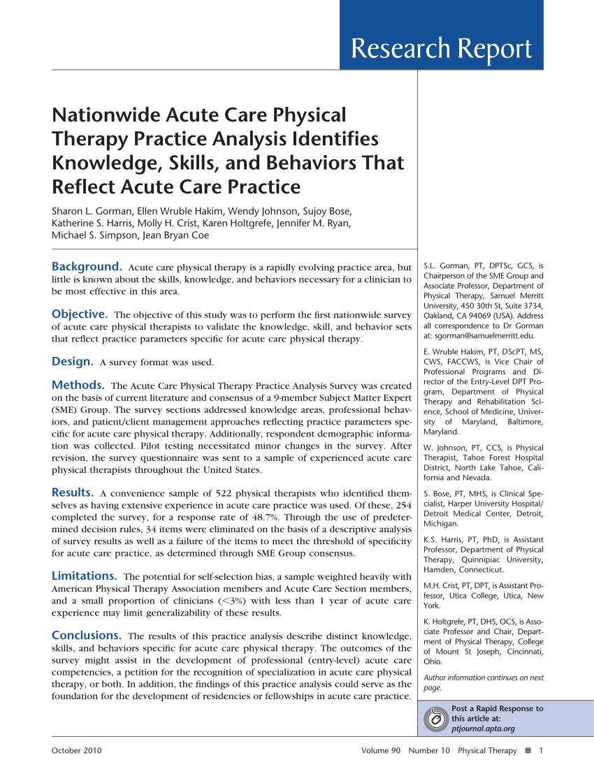 case study for acute care