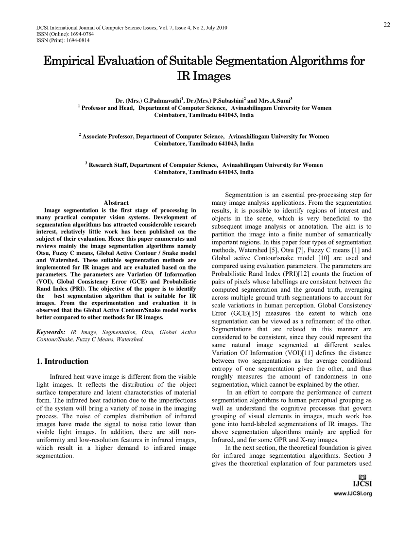 research paper on image segmentation