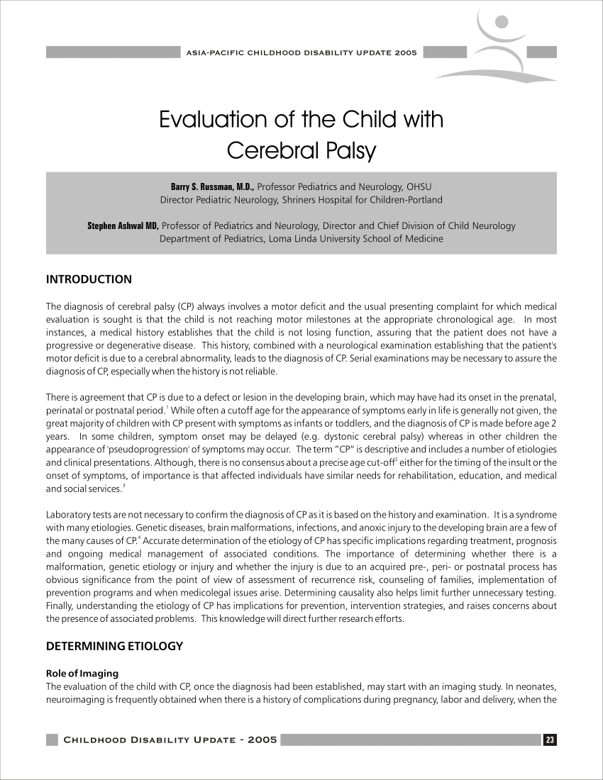case study child with cerebral palsy