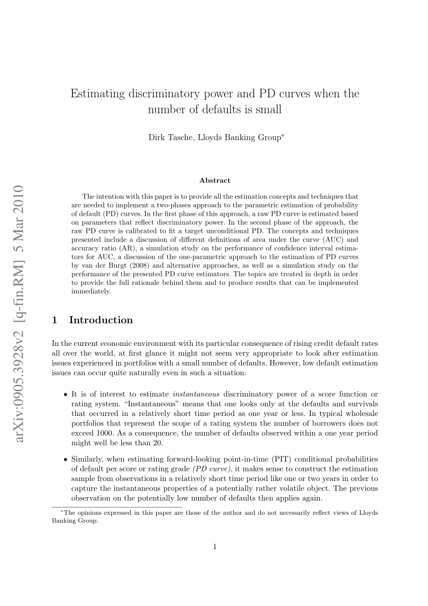 Calibration alternatives to logistic regression and their potential for  transferring the statistical dispersion of discriminatory power into  uncertainties in probabilities of default - Journal of Credit Risk