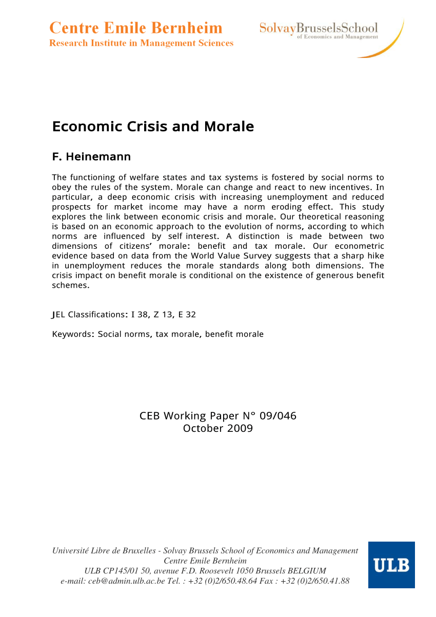 economic crisis literature review