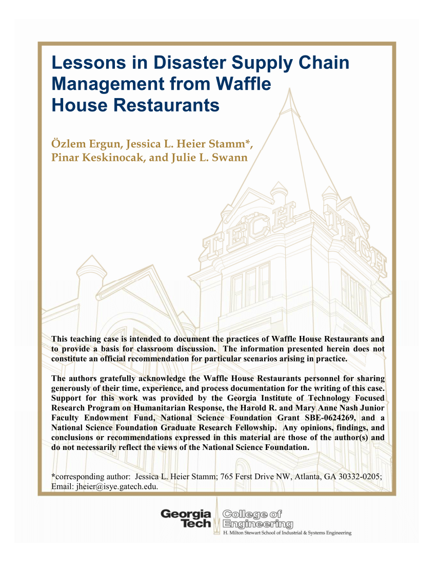 waffle house case study