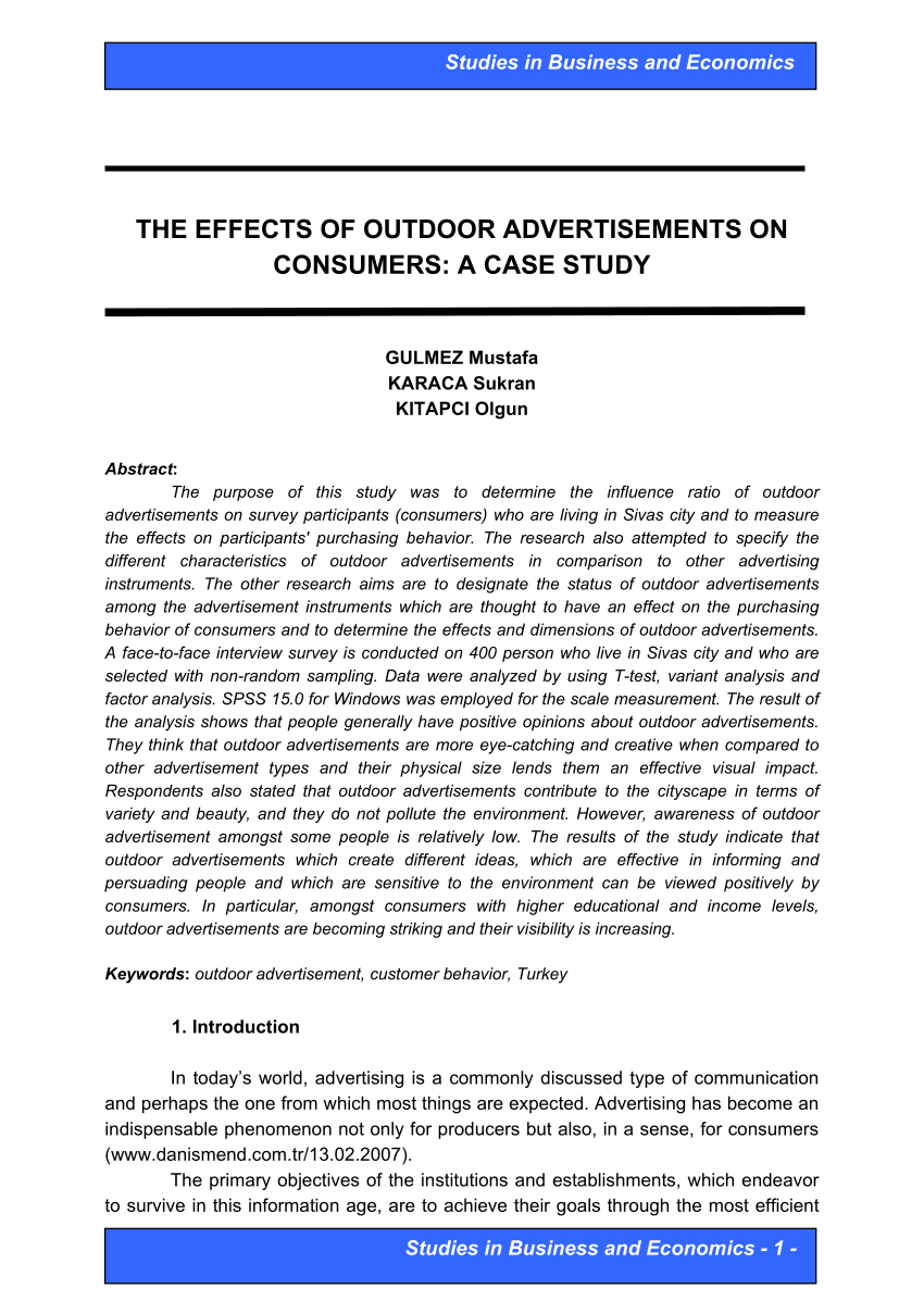 advertising case study pdf