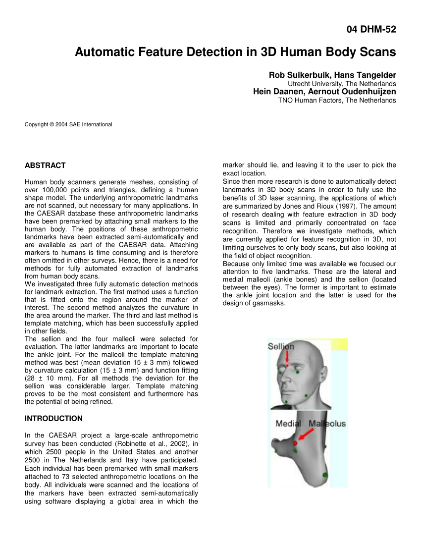 Autorigger and Reshaper for 3D Human Body Scans 