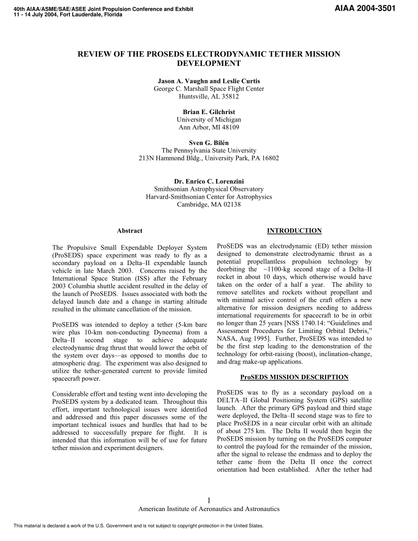 Deployment requirements for deorbiting electrodynamic tether
