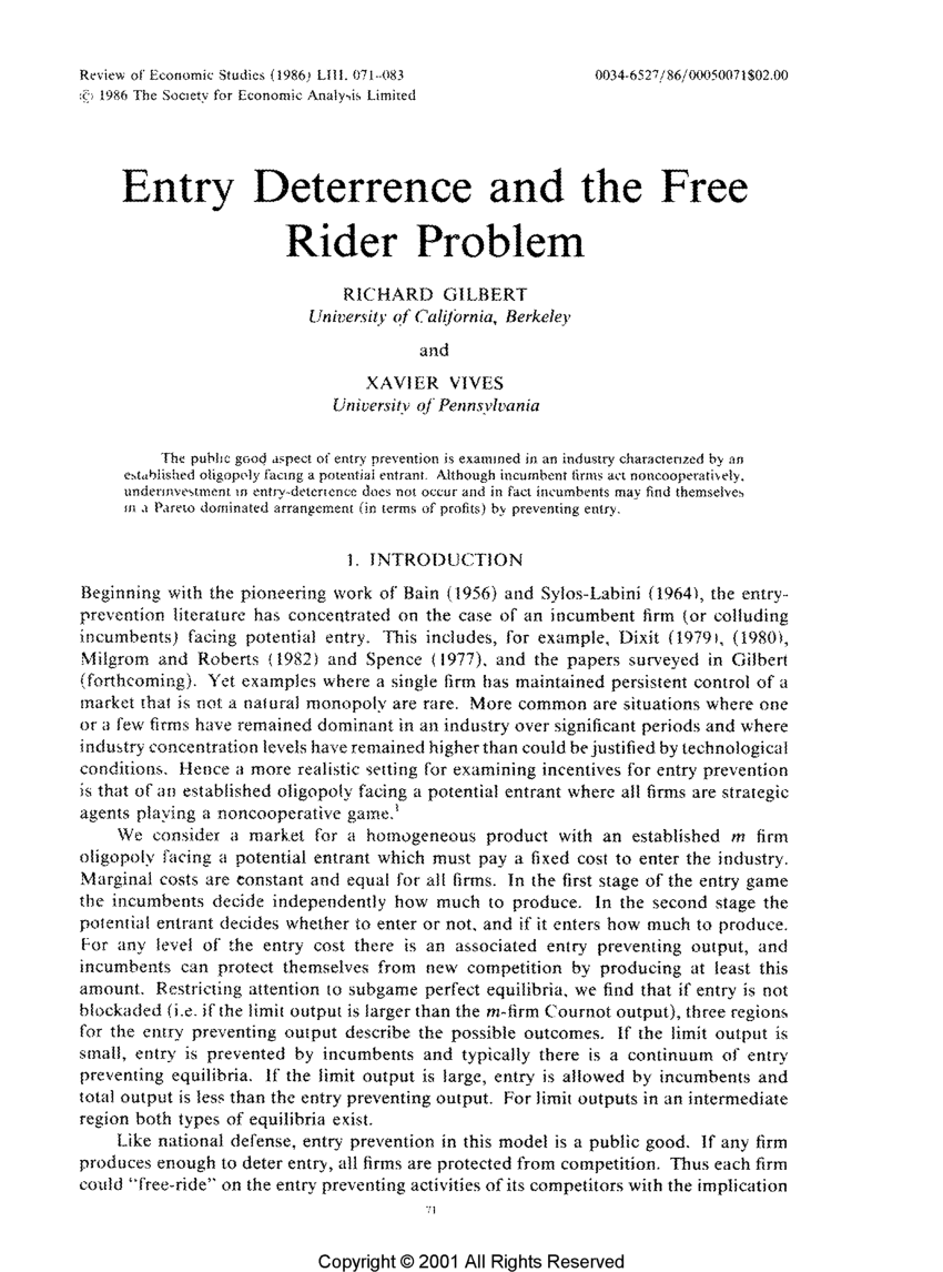 pdf-entry-deterrence-and-the-free-rider-problem