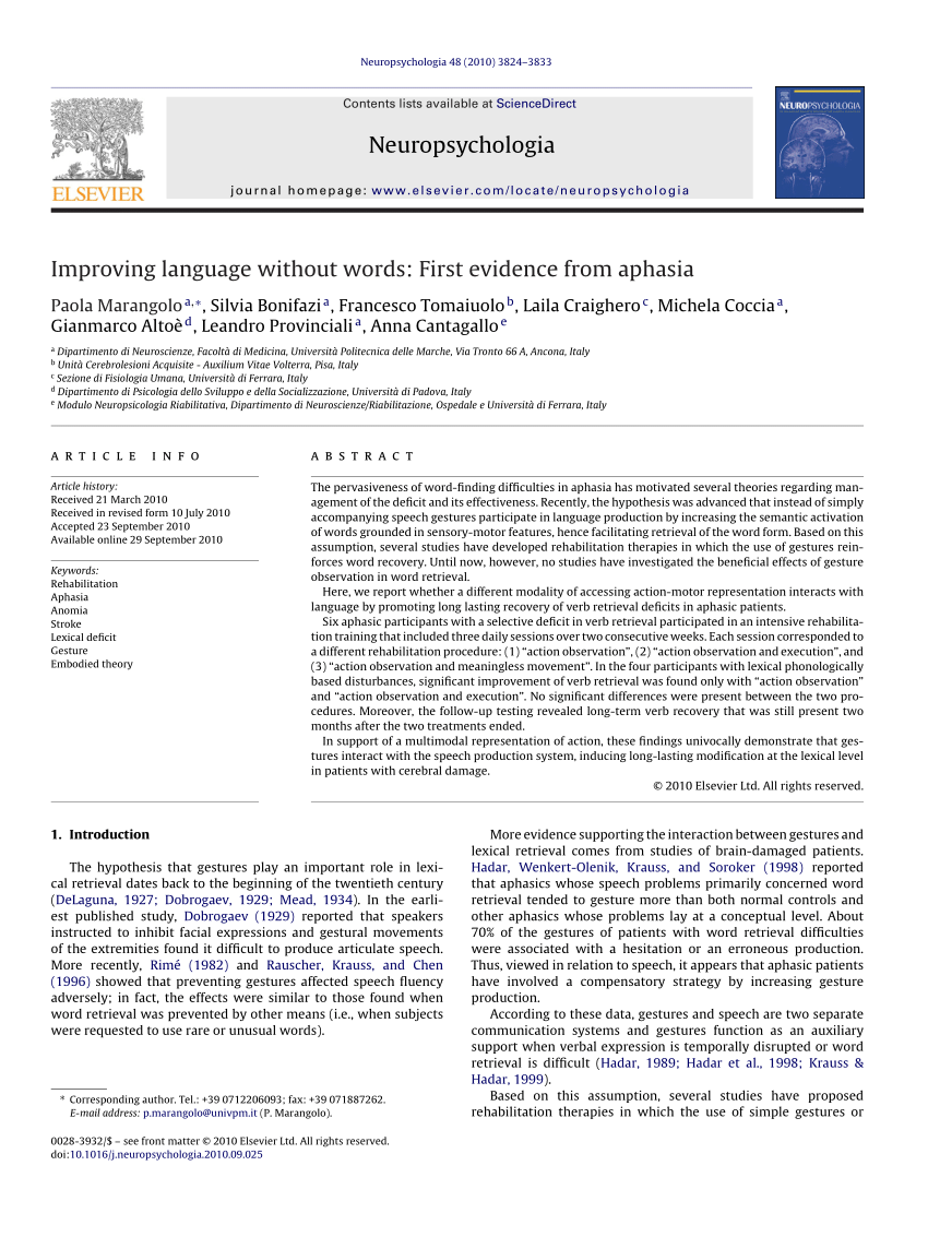 pdf-improving-language-without-words-first-evidence-from-aphasia