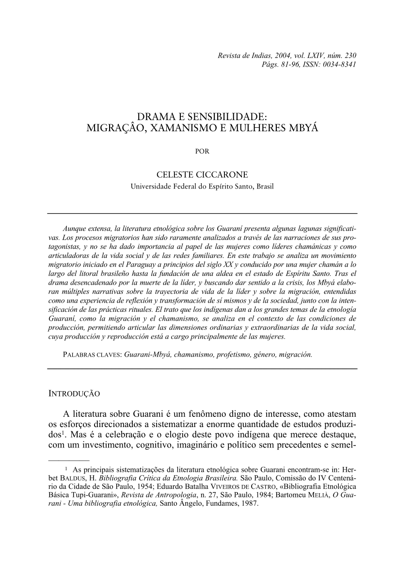 PDF) O TEMPO DO CUIDADO NO CICLO DA VIDA CONSTRUÇÃO E CONTINUIDADE DO CORPO  GUARANI