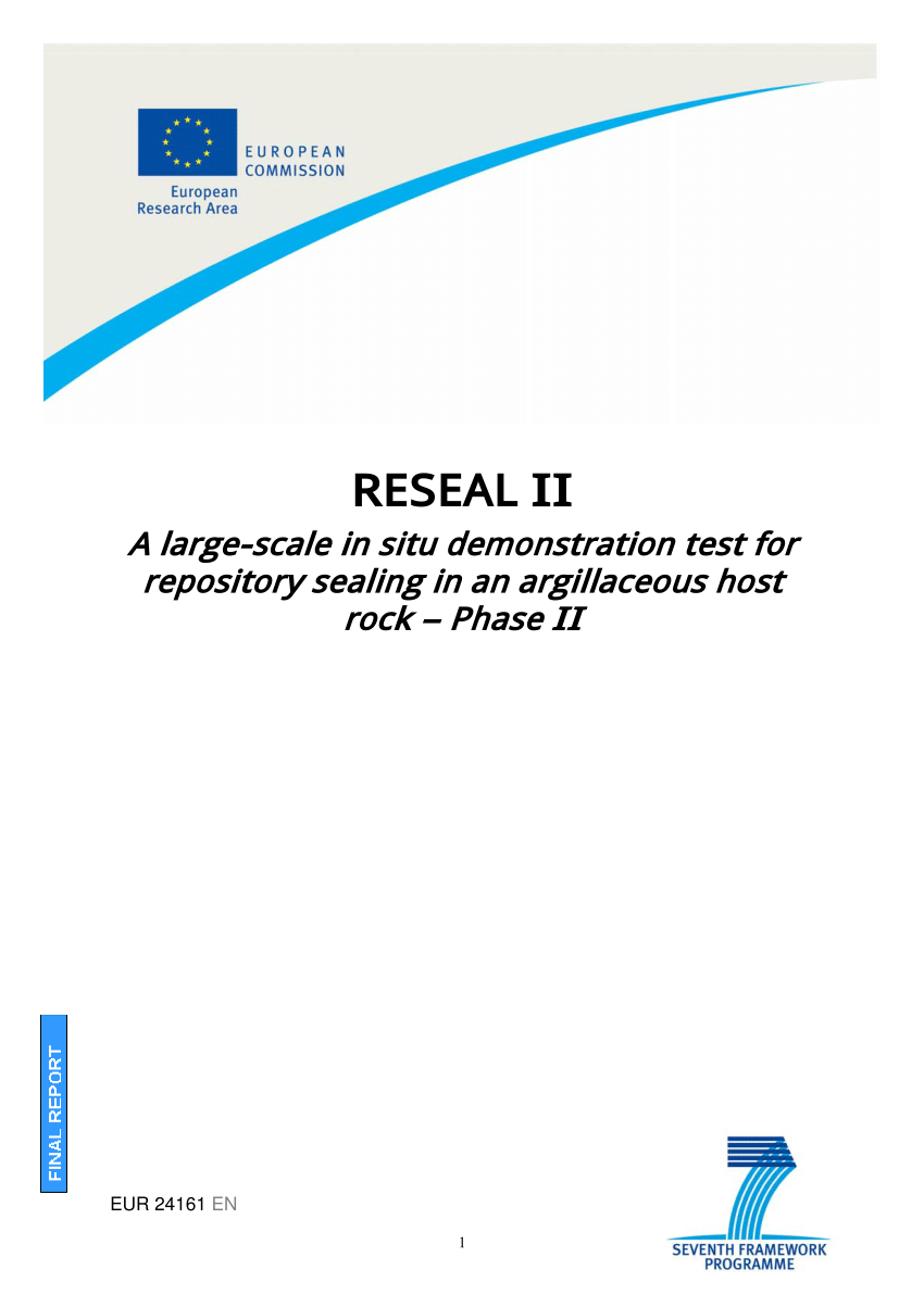 Pdf Reseal Ii A Large Scale In Situ Demonstration For Repository Sealing In An Argillaceous Host Rock Phase Ii - club flux beta v01 roblox