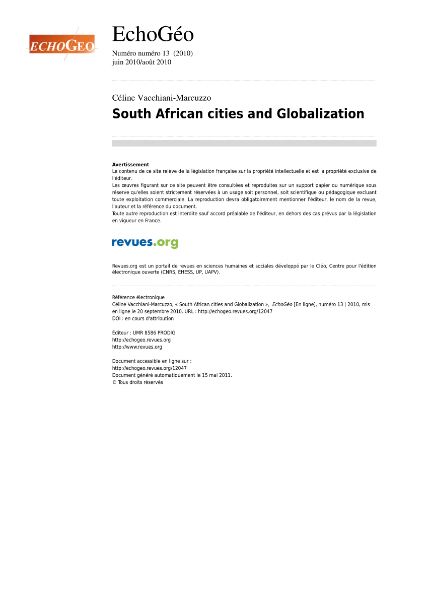 globalization in cities