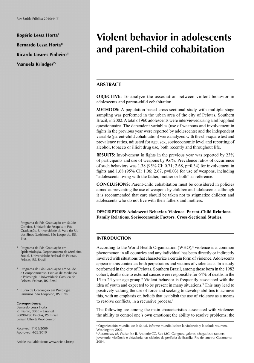 PDF) Factors associated with recidivism among adolescents girls in conflict  with the law in an institution in Brasília, Federal District, Brazil