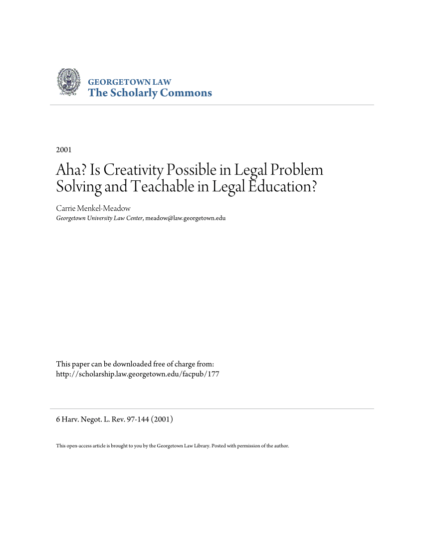 legal problem solving a guide for law students pdf
