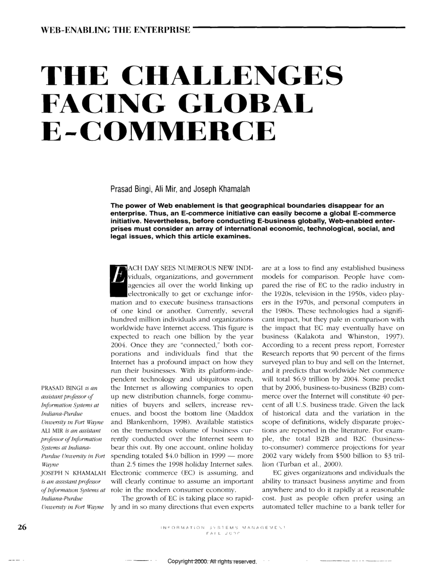 research articles commerce