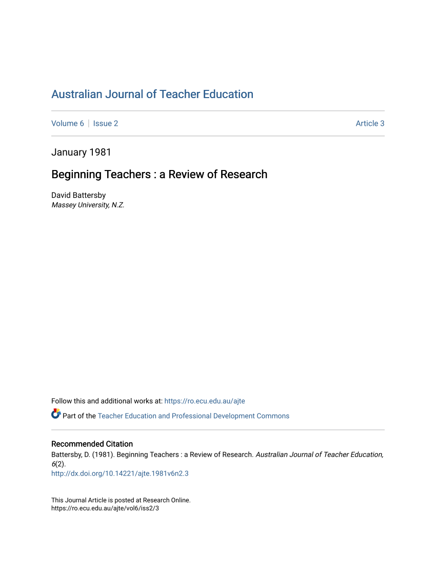 research about teachers pdf