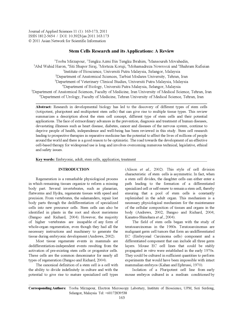 stem cell research case study