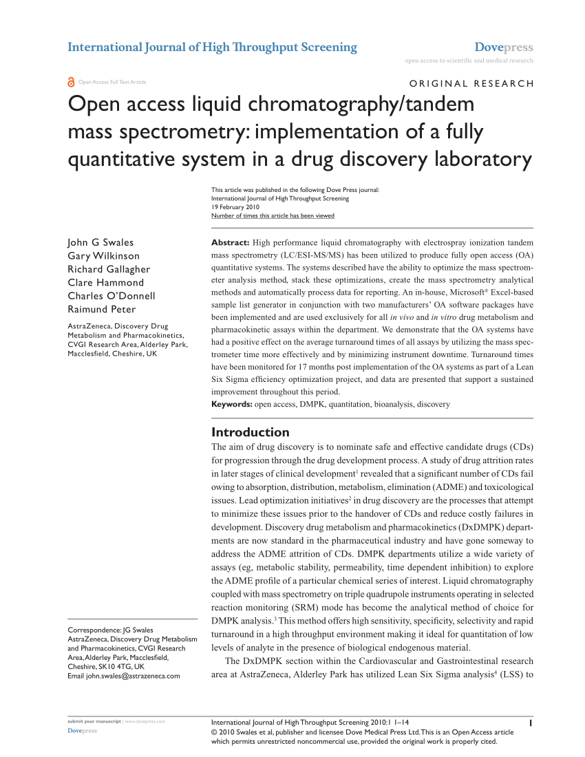 chromatogram viewer openlynx report