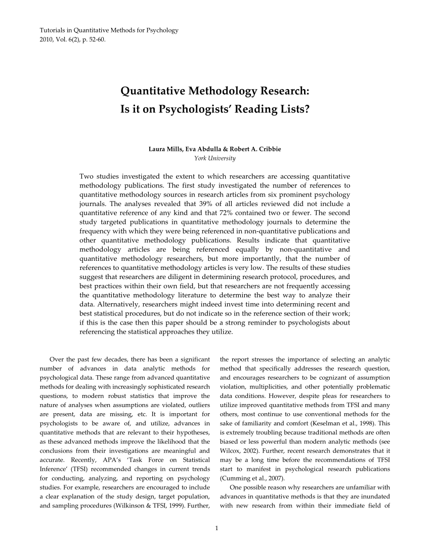 quantitative dissertation topics in psychology