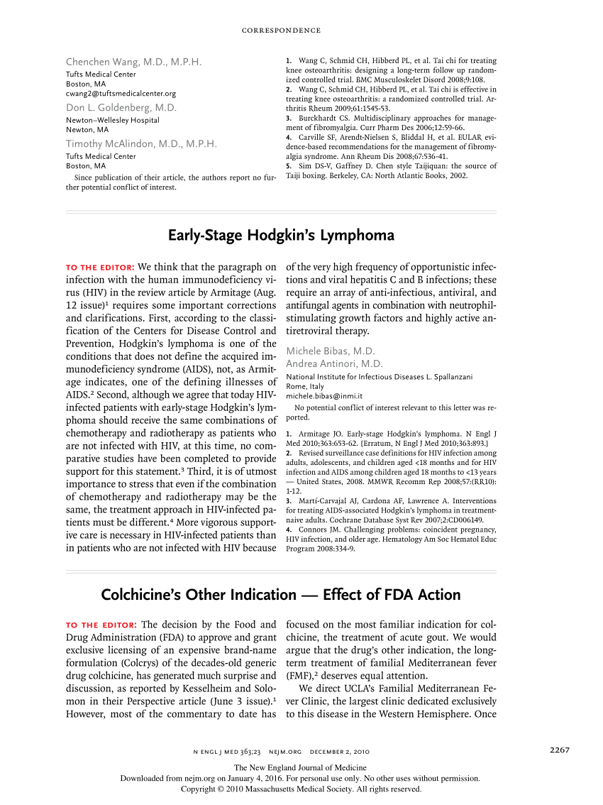 (PDF) EarlyStage Hodgkin's Lymphoma