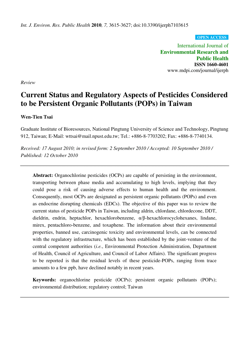 research paper on organic pesticides pdf