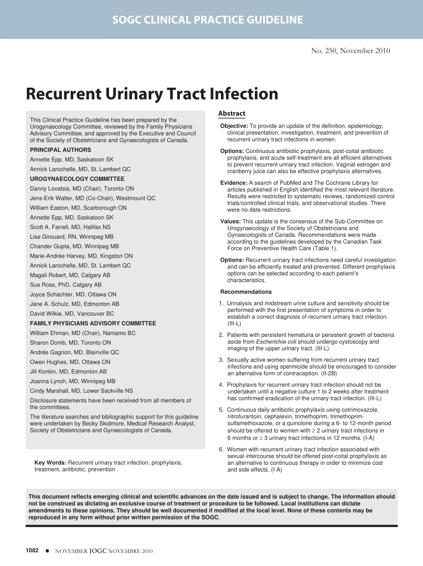 Nonantibiotic prevention and management of recurrent urinary tract infection