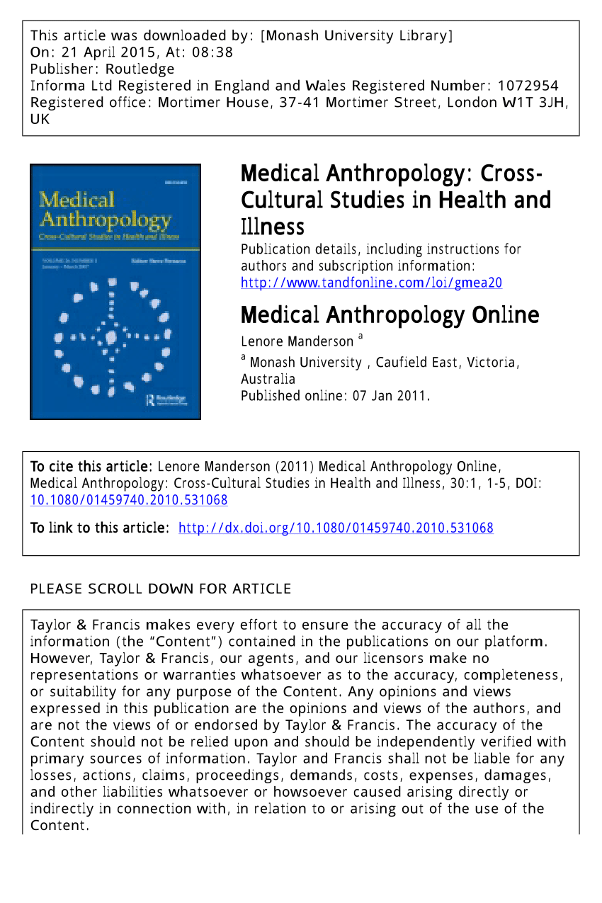 phd medical anthropology online