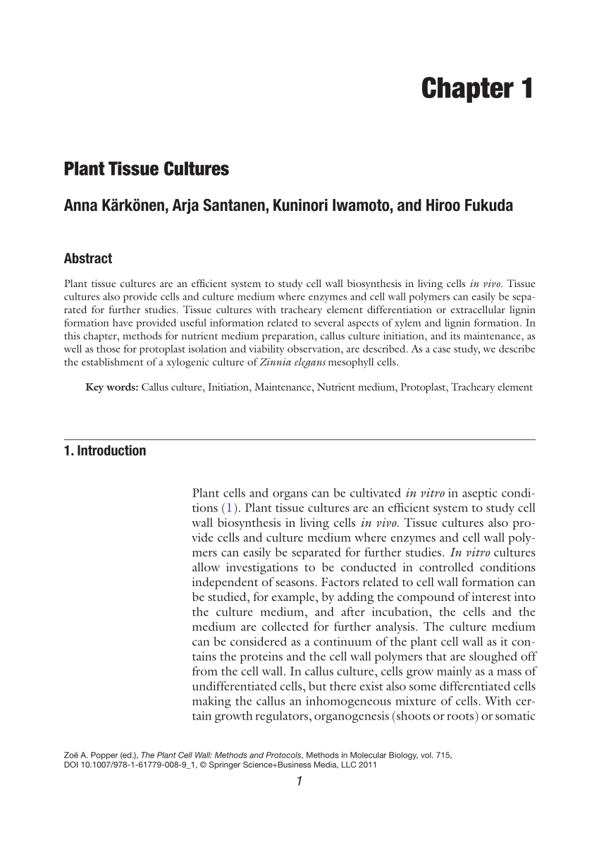 plant tissue culture research paper pdf