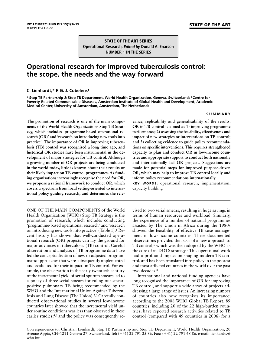 research proposal for tuberculosis