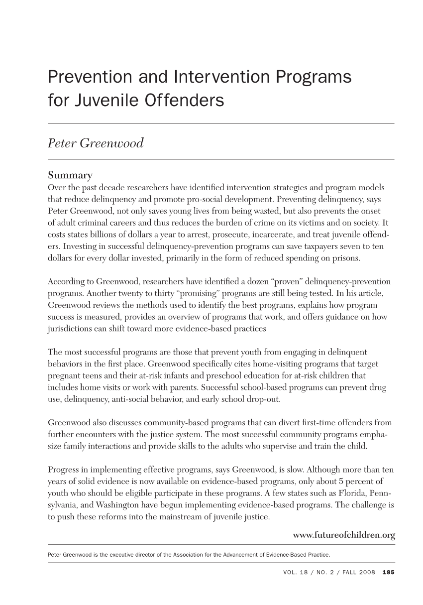 dissertation on juvenile offenders