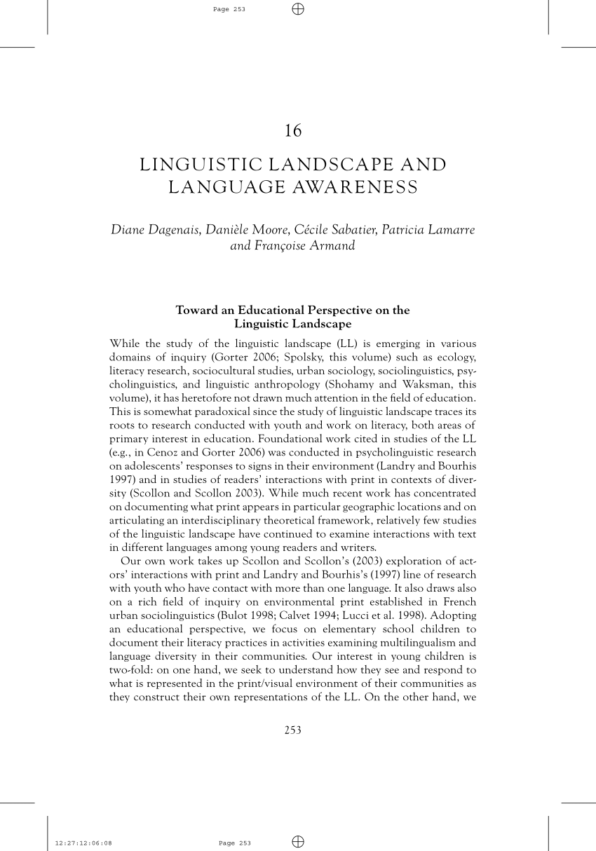 linguistic thesis pdf